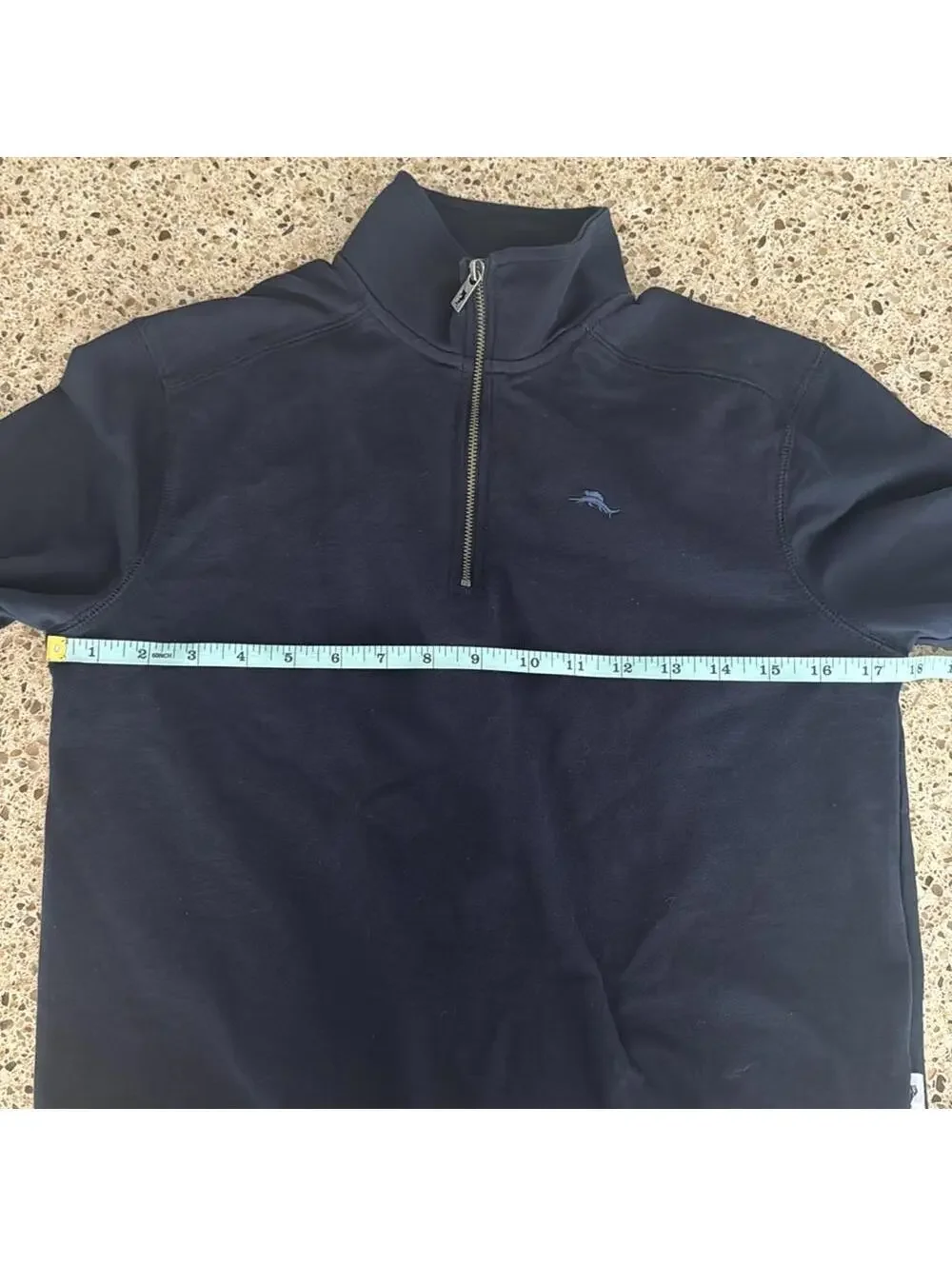 Tommy Bahama youth quarter zip navy top size medium size 10 to 12